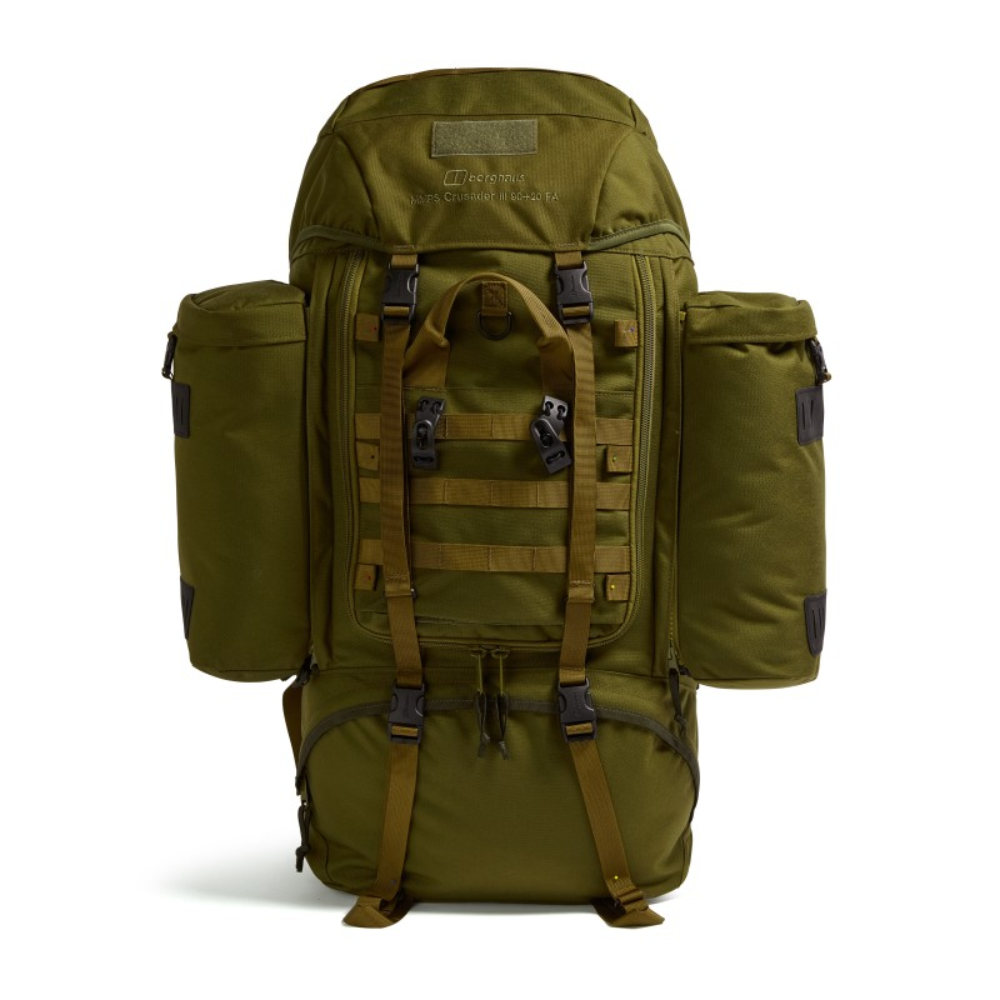 Berghaus Crusader III 90+20 FA stor vandringsryggsäck i svart