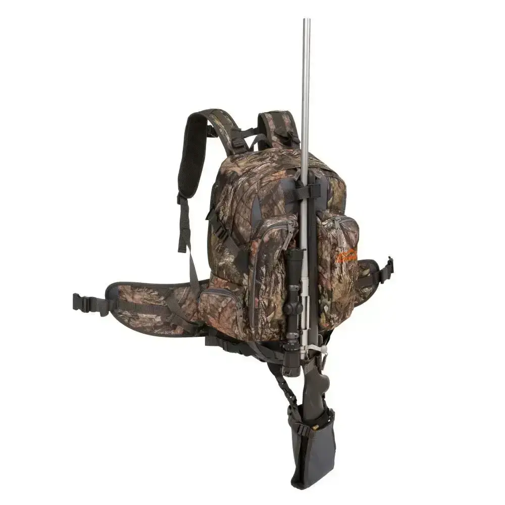 Allen Terrain Twin Mesa dagssäck 30 liter i Mossy Oak kamouflagemönster med gevär- och bågfäste