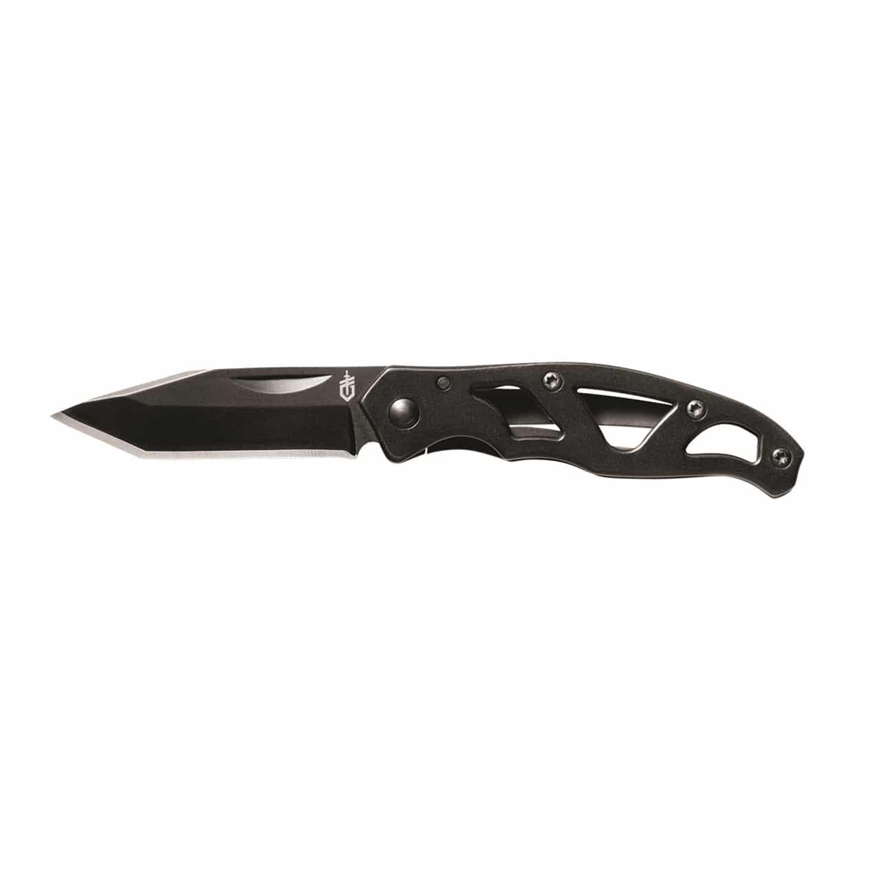 Gerber Paraframe Mini Tanto fällkniv med tanto-blad och öppen stålram