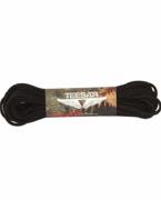 Mil-Tec svart nylon paracord 100ft rulle för friluftsliv