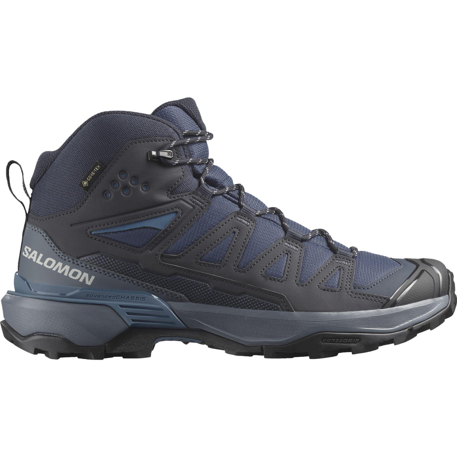 Salomon X Ultra 360 Mid GTX vandringskängor i blå färg
