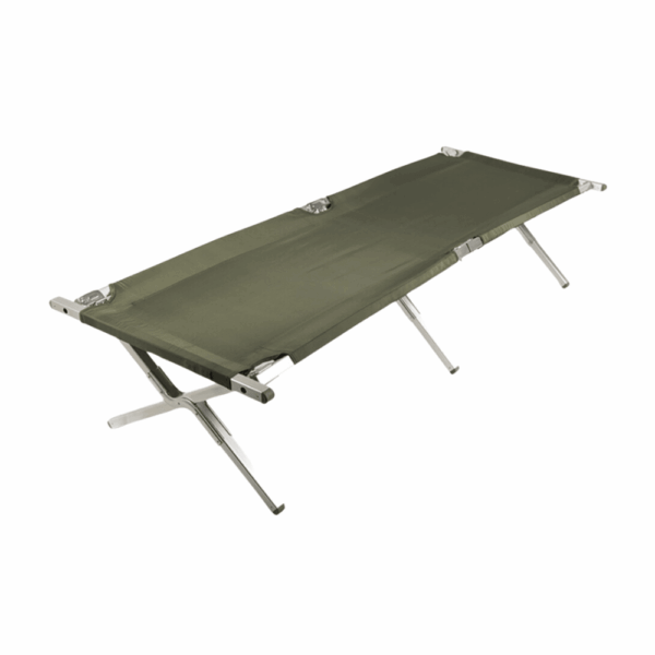 Mil-Tec militär fältsäng 210x70 cm, vikbar säng för camping och basläger