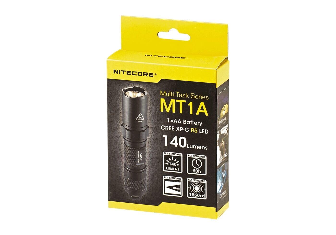 Nitecore MT1A Multi-Task kompakt LED-ficklampa i aluminium